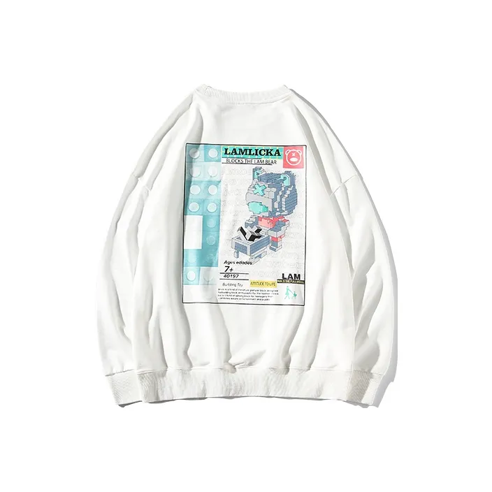 LAMLICKA Crew Neck Loose Fit Regular Sweatshirt Unisex-8
