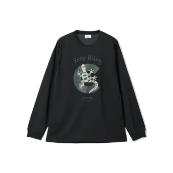 Columbia x Shoji Shimizu Enjoy Mountain Life Omniwick T Shirt Unisex Charcoal Heather Flower