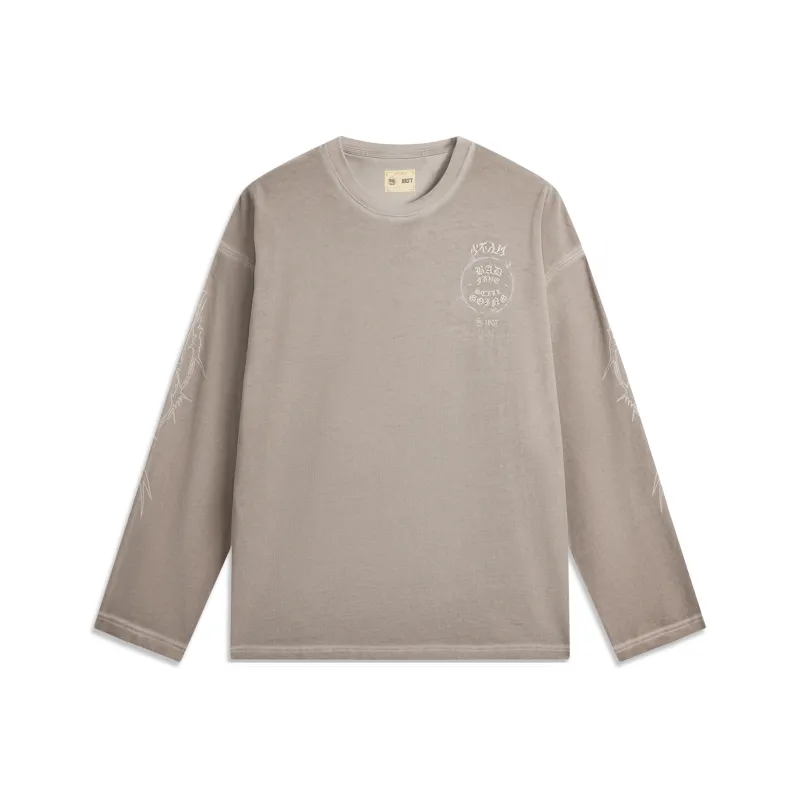 LiNing BadFive T Shirt Men's Rock Ridge Gray-0