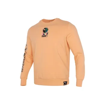 PUMA Sweatshirts Men Peach Pink