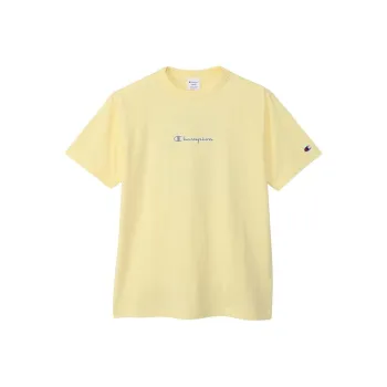 Champion T Shirt Unisex Light Yellow