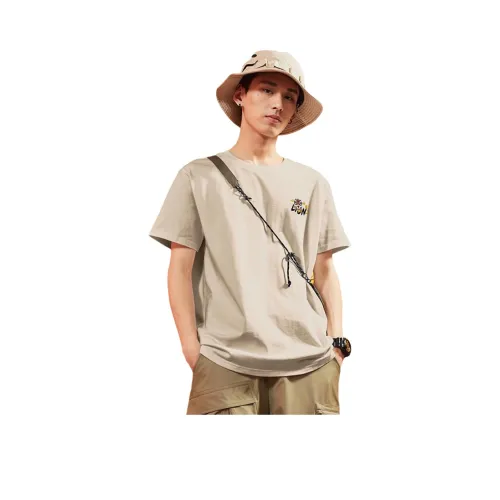 Tonlion T-Shirts Men Sand