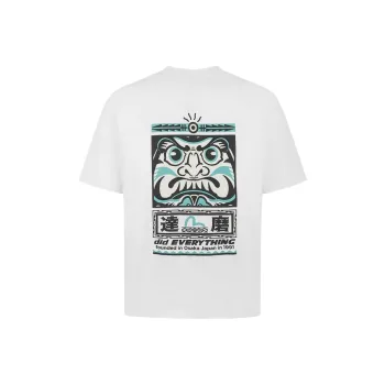 EVISU Seagull And Daruma Totem Printed T shirt