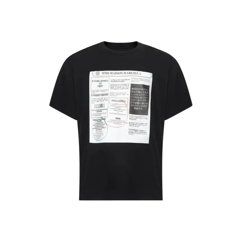 MM6 Maison Margiela Graphic Printed Crewneck T Shirt-0