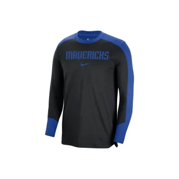 Nike x NBA Dallas Mavericks COLORBLOCK PREGAME T-Shirt Unisex Black