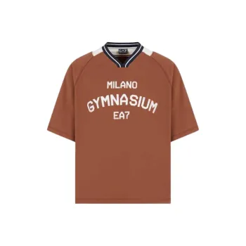 EMPORIO ARMANI EA7 SS25 T Shirt Men's Dark Brown
