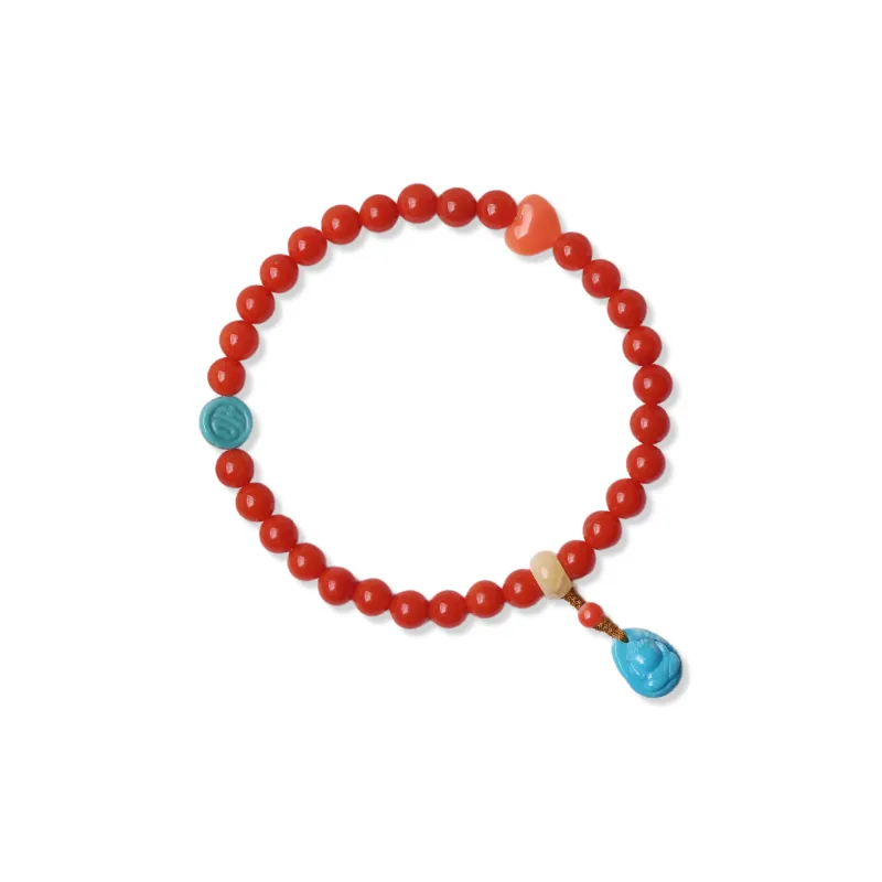 Xiangyan Southern Red Agate Fine Jade Bracelets Unisex-0