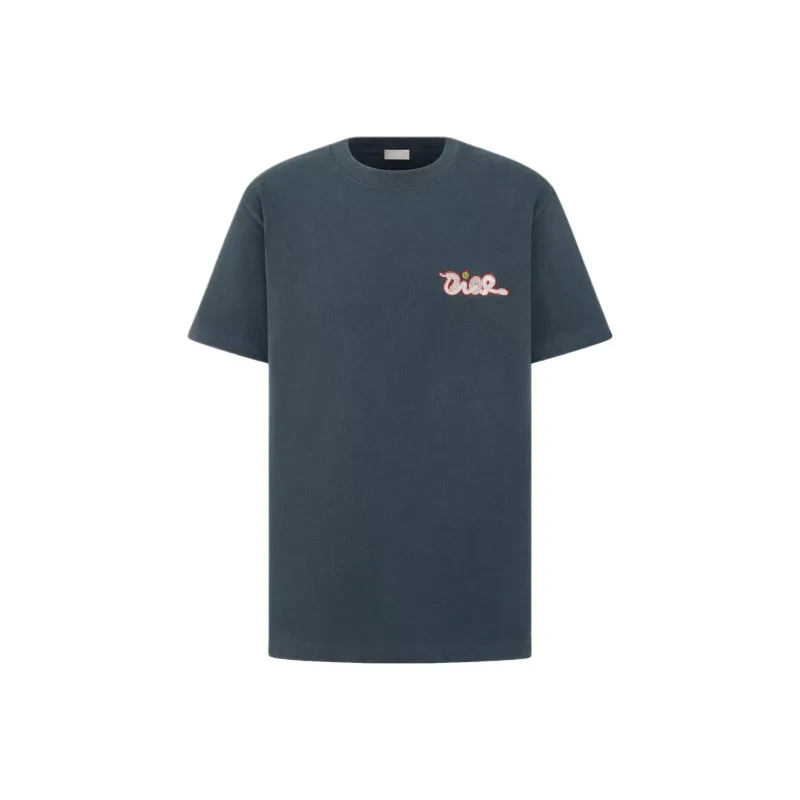 DIOR T Shirts Men Blue-0