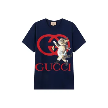 GUCCI T-Shirts Unisex Dark Blue