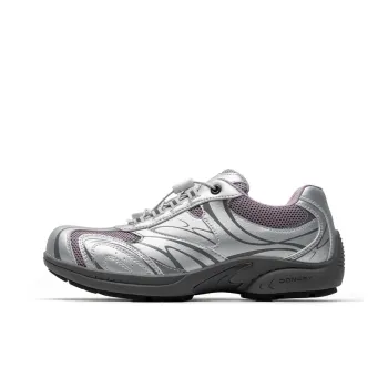 Mule Donkey Lightweight Low Top Casual Shoes Unisex Purple Thorn Silver