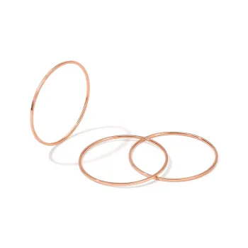 DODOGOGO Titanium Steel Bangles Women's Rose Gold
