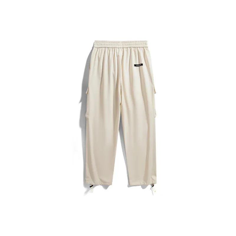 CELUCASN Casual Pants Unisex White-6