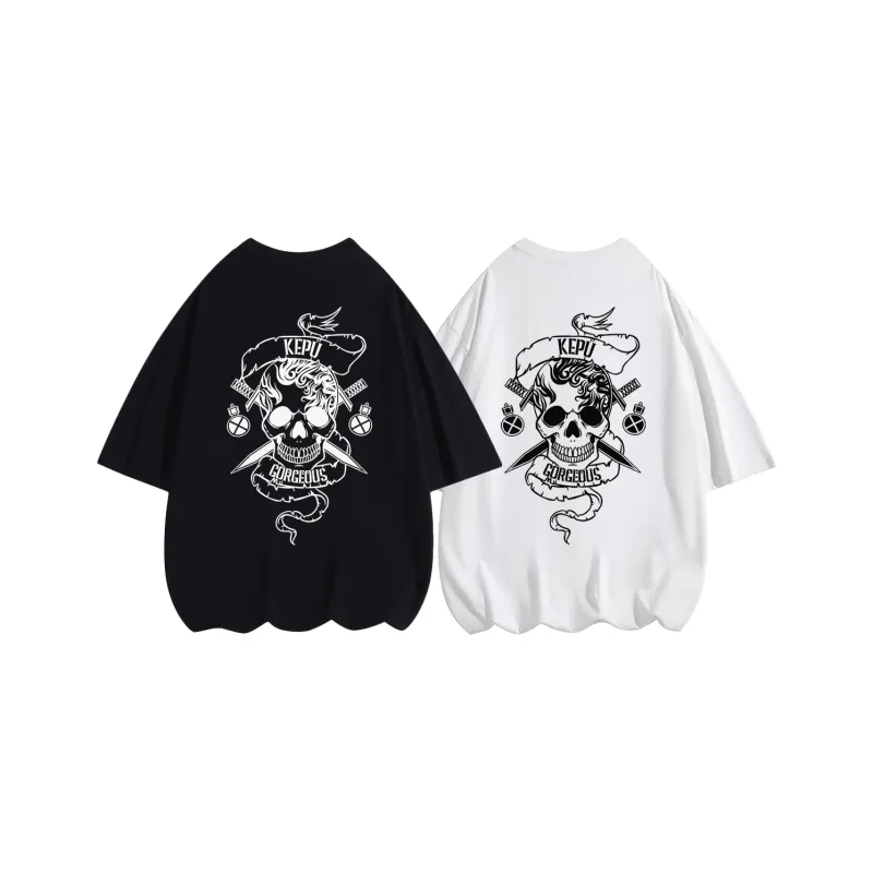 Kepu T Shirt Unisex 2 Pack 2 Pack White+White-9