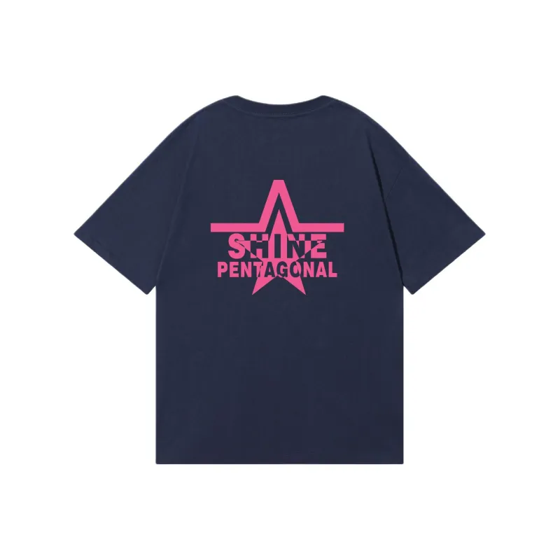 PENTAGONAL HEART Stepping Star Dream Series 100% Cotton Crew Neck T Shirt Unisex-2