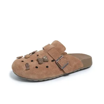 BANWEIDIYA Rubber Sole Abrasion Resistant Slip Resistant Wrap toe Slippers Women's