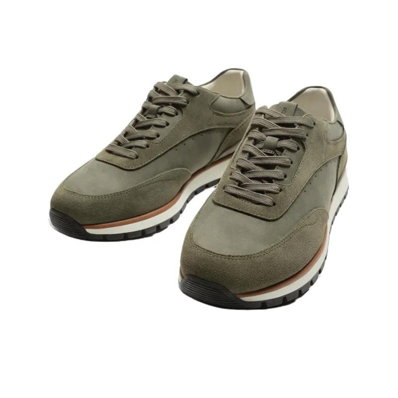 ZARA Low Top Casual Shoes Men's Lake Green-1