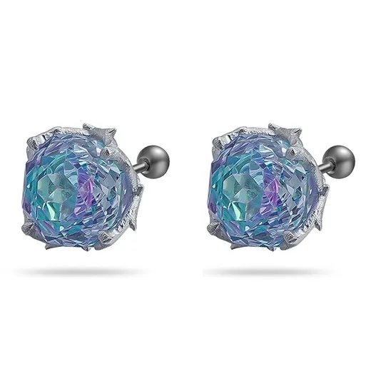 GUDUD Titanium Steel Stud Earrings Unisex-24