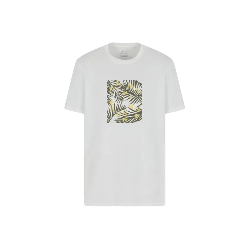 ARMANI EXCHANGE Logo embroidered T shirt-0