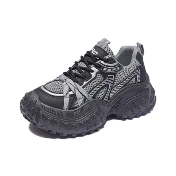 GLEE VERGE Abrasion Resistant, Breathable, Lightweight, Height Increasing Low Top Chunky Sneakers Women's