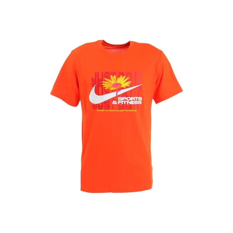 Nike T Shirts Men Orange-0