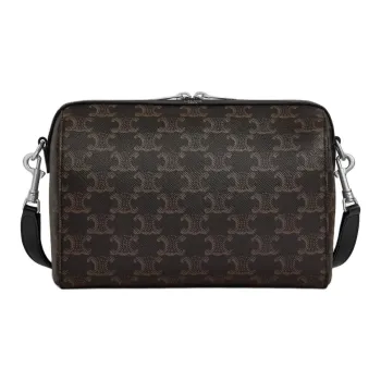 CELINE Triomphe Canvas Bag, Shoulder Bag Mini Women's Brown