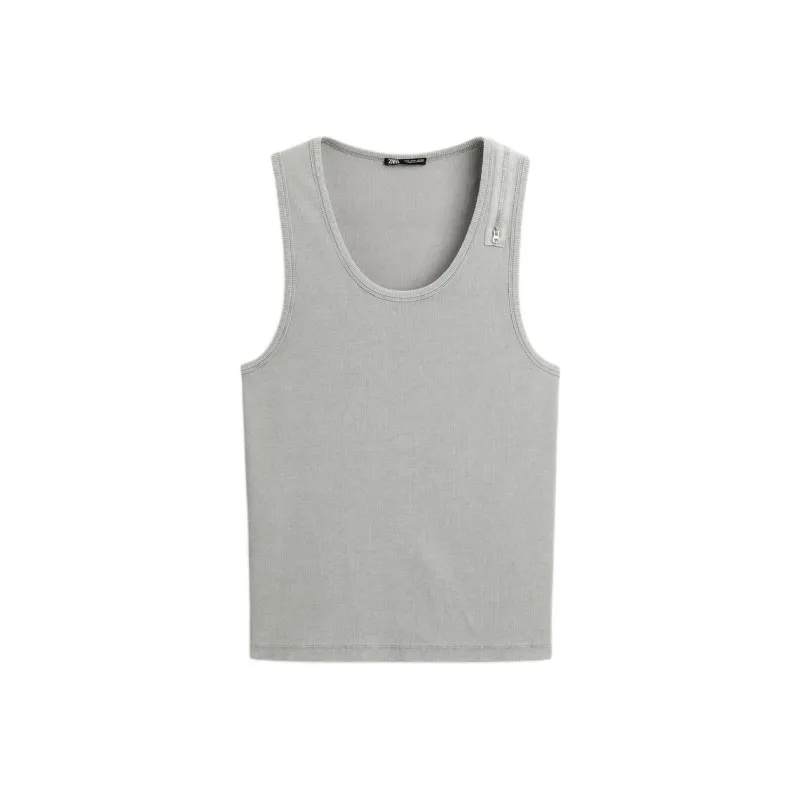 ZARA T Shirts Men Coal Gray-0