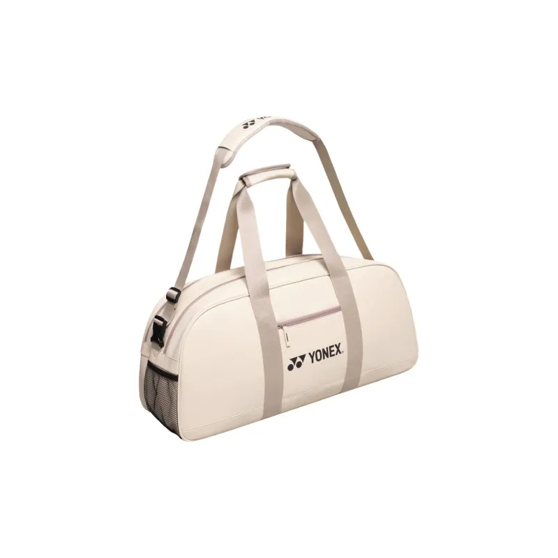 YONEX Polyurethane Travel Bag Unisex Beige-2