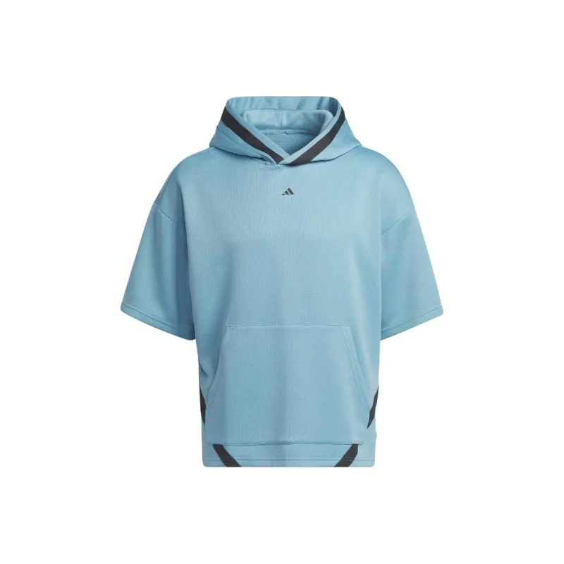 Adidas Basketball Select Short Sleeve Hoodie-0