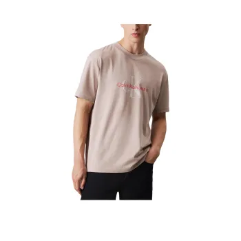 CALVIN KLEIN T Shirt Europe Version Men's Gray Pink