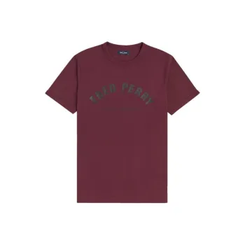 FRED PERRY T Shirt Men's Burgundy
