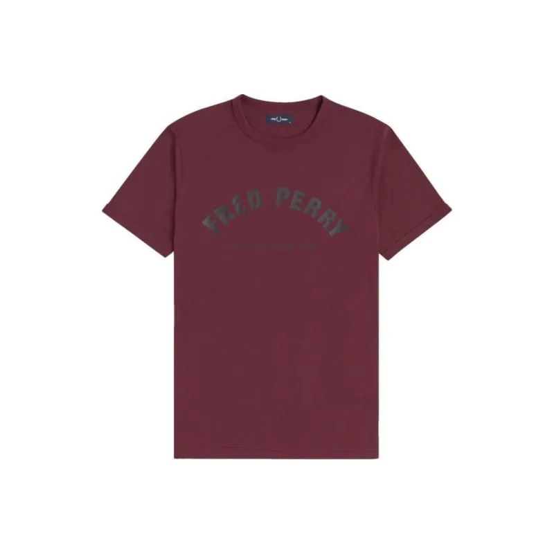 FRED PERRY T Shirt Men's Burgundy-0