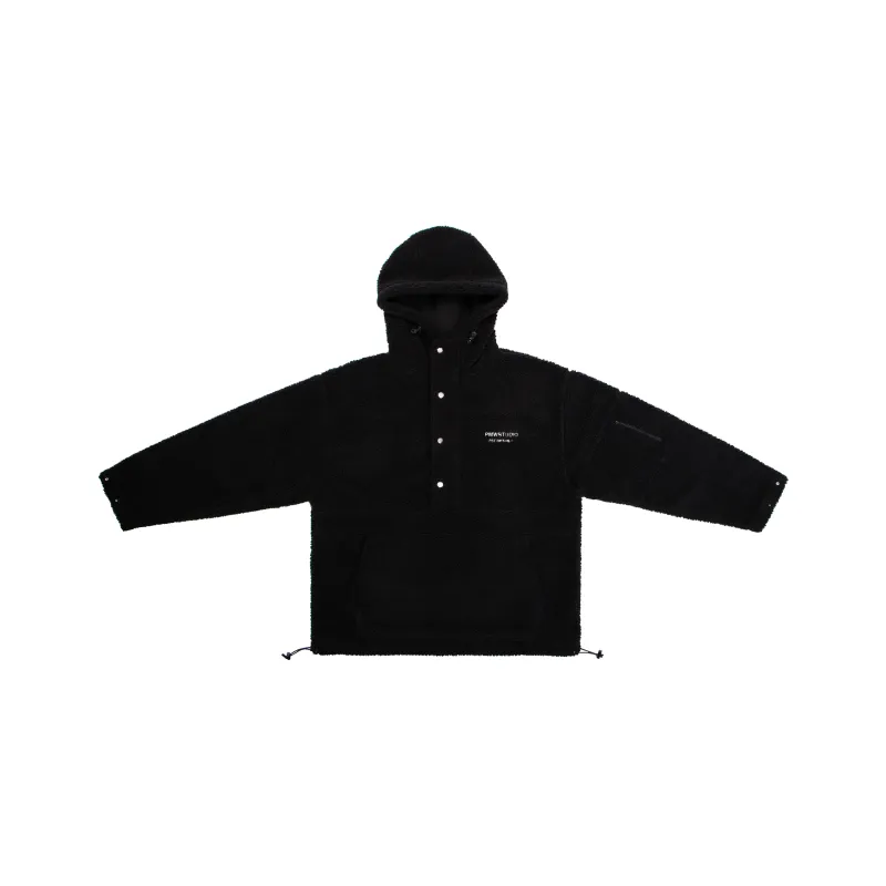 P.M.W Hooded Loose Fit Sweatshirt Men's Black-0