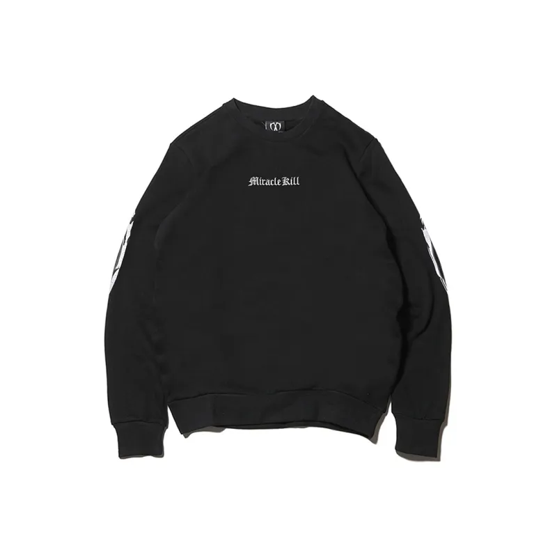 MIRACLE KILL Crew Neck Loose Fit Regular Sweatshirt Unisex-4