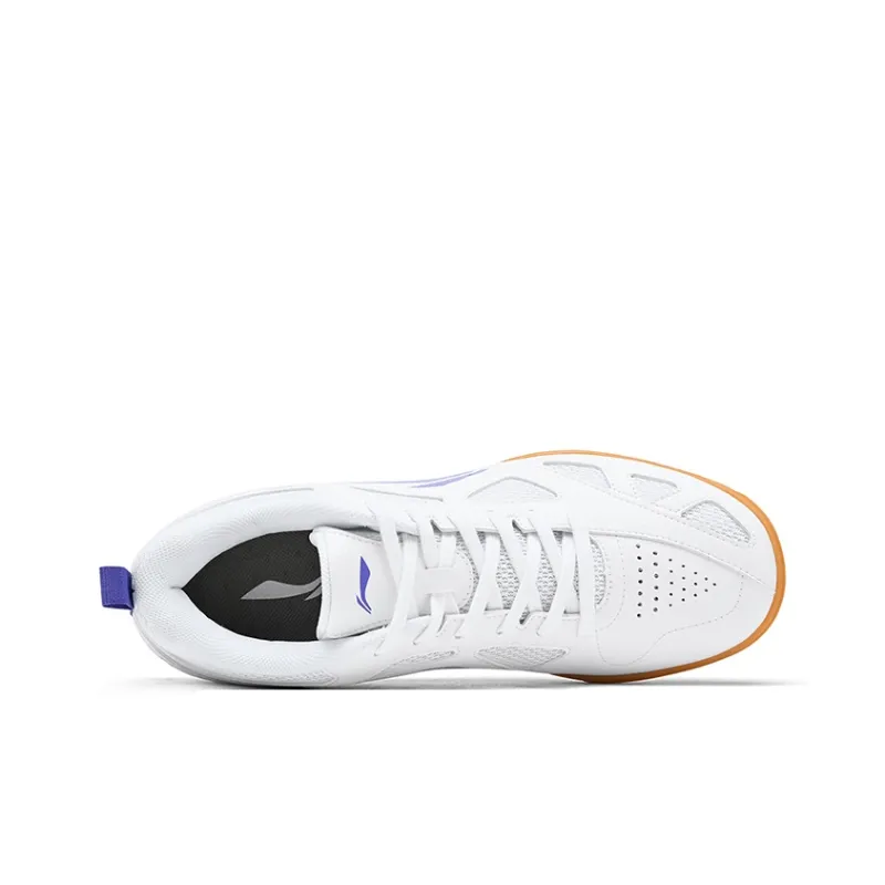 LiNing Breathable Support Lightweight Functionality Casual Applicable Scenario Low Top Table Tennis Shoes Unisex White-3