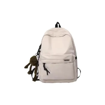 Worm's Home Nylon Backpack Regular Unisex Ecru/Blue/Gray/Black