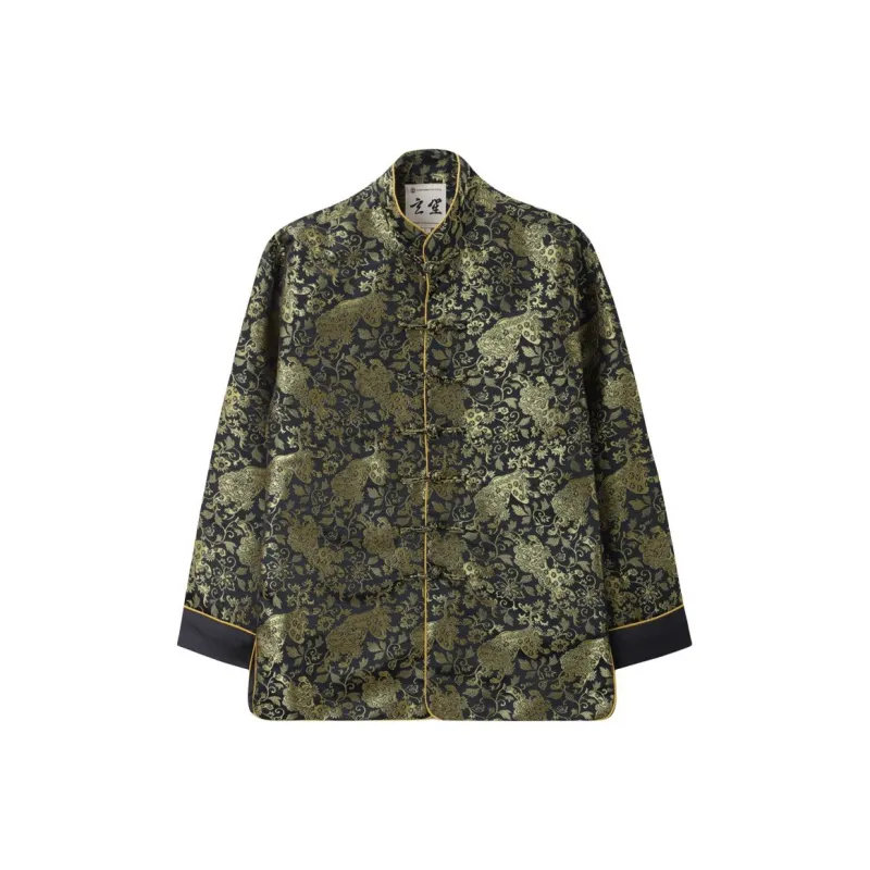 XUANSHENG Jackets Coats Men's Square Lion-0