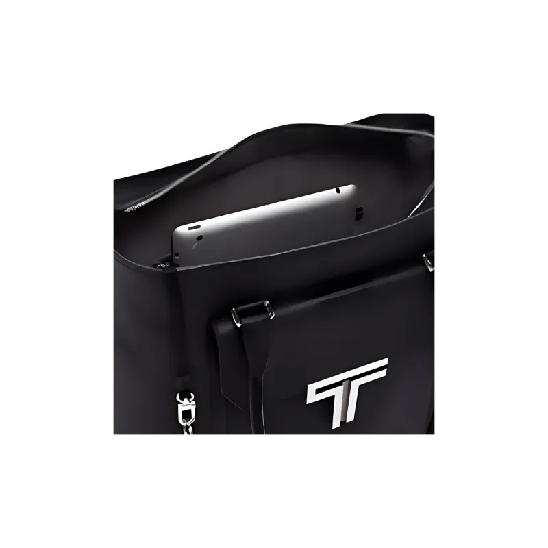 TUMI Cow Leather Tote Bag, Shopping Bag, Handbag Medium Size Men's Black-3