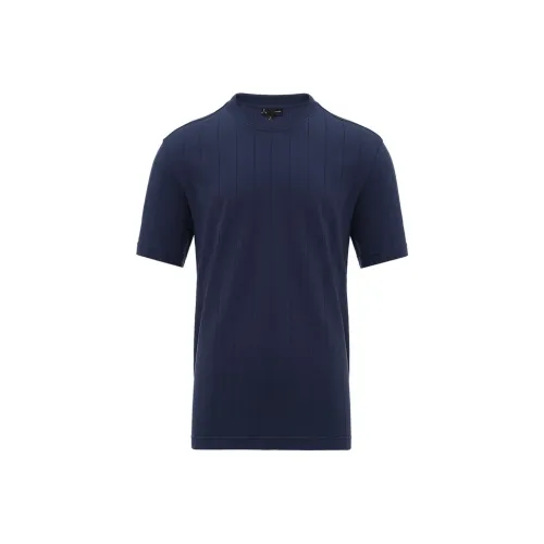 LI NING 1990 T Shirt Men's Dark Ship Blue