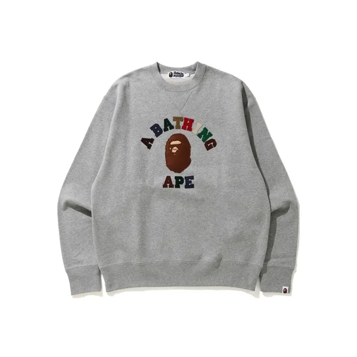 Bape College Applique Relaxed Fit Crewneck-2