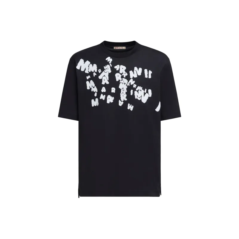MARNI Caos Logo Jersey T Shirt-0