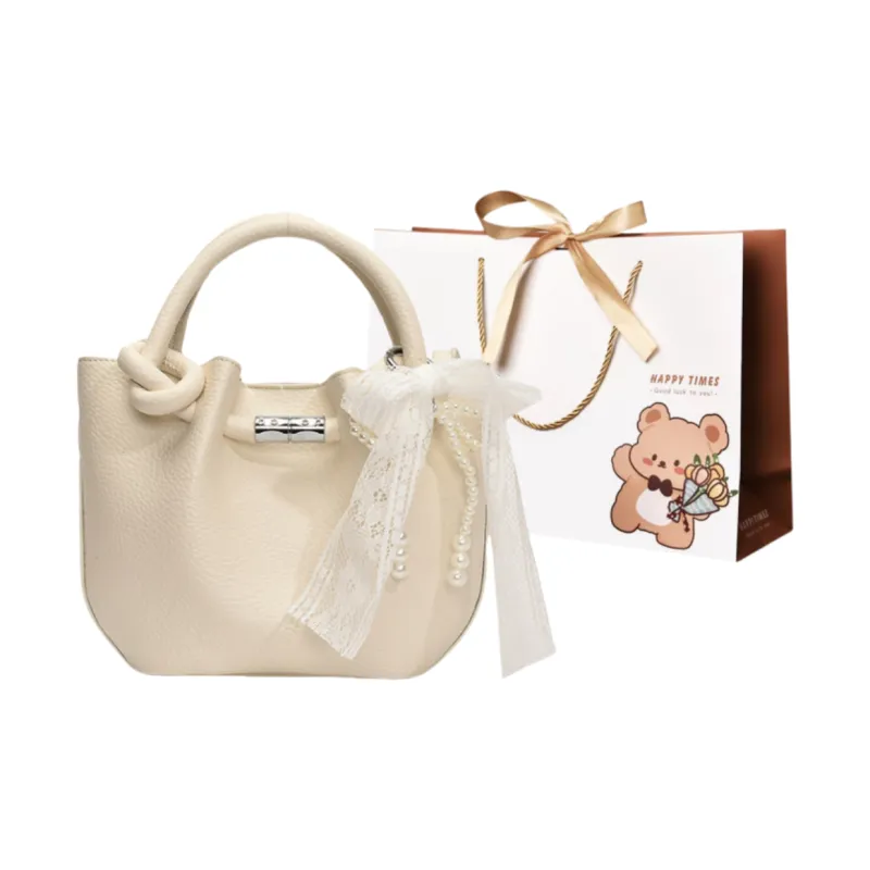 ERANGBEAR PU Bucket Shoulder Bag Crossbody Bag Handbag Women's Multicolor-4