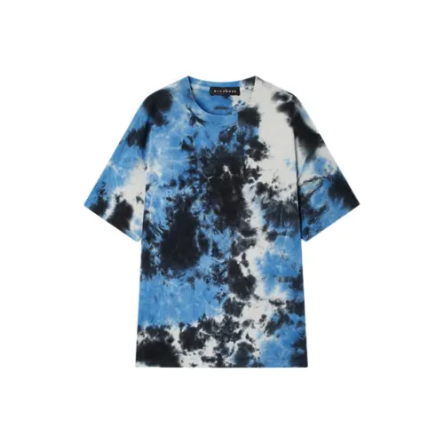 JOHN RICHMOND T-Shirt Men's Medium Blue Position Flower