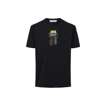 Iceberg Logo Patch Crewneck T Shirt