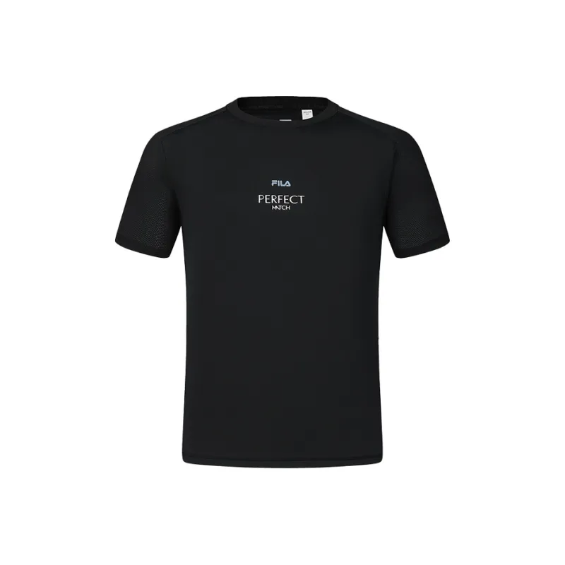 FILA T Shirts Men Pitch Black-0