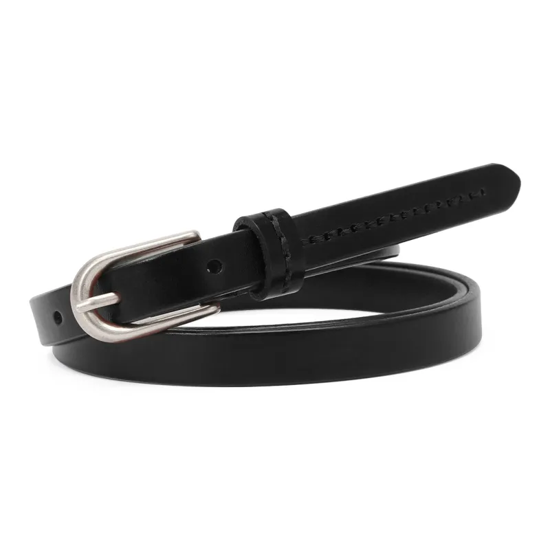 CATELLES Top Grain Cow Leather Belts Women's 1.3cm-3