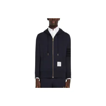 THOM BROWNE Anchor Embroidered Zip Up Jacket