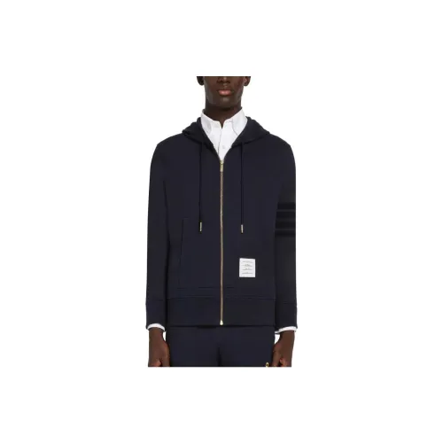 THOM BROWNE Anchor Embroidered Zip Up Jacket