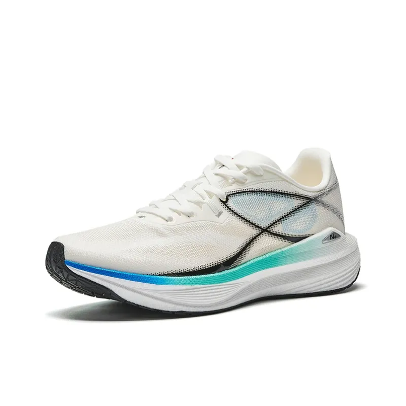 Anta Anti Slip And Wear Resistant Breathable Low Top Casual Running Shoes Men's White Black-1