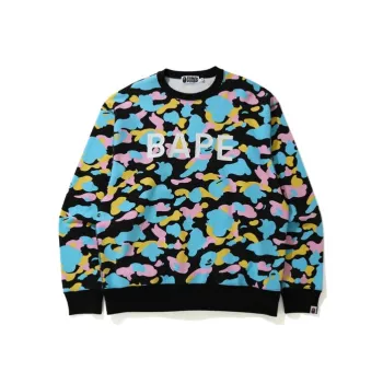 A BATHING APE New Multi Camo Bape Relaxed Crewneck