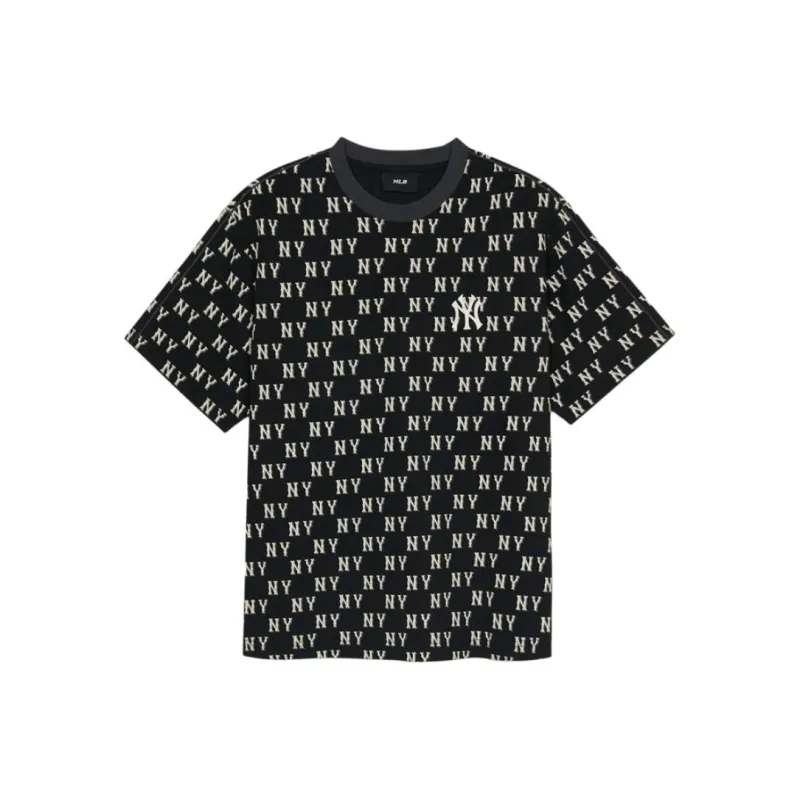 MLB New York Yankees Overfit T Shirt Unisex Black-0